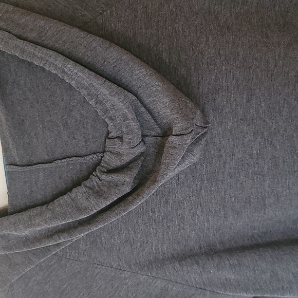 Front closure grey stripe Hoodie SZ 1X - Picture 3 of 8